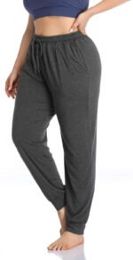 Novastelix Plus Size Women's Casual Lounge Yoga Pants - Cozy Joggers with Drawstring & Pockets