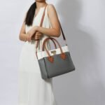 Novastelix Chic Brynlee Women's Navy Tote Bag & Wristlet Wallet Set - Trendy Crossbody Handbag by Mia K - Image 5