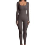 Novastelix Women's Seamless Long-Sleeve Yoga Jumpsuit - Image 3