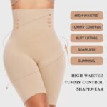 Novastelix Ultimate Thigh Slimming High-Waisted Tummy Control Shapewear Shorts - 2 Pack Body Shapers - Image 3
