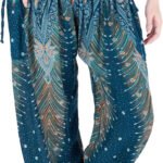 Novastelix Chic Women's Bohemian Harem Pants with Smocked Waist - Perfect for Yoga & Casual Style!