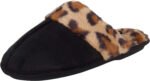 Novastelix Women's Faux Fur Memory Foam House Slippers with Anti-Skid Sole
