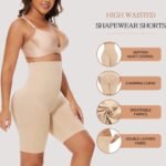 Novastelix Ultimate Thigh Slimming High-Waisted Tummy Control Shapewear Shorts - 2 Pack Body Shapers - Image 5