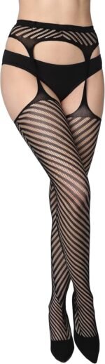 Novastelix Women's Lace Fishnet Stockings - Sexy Pantyhose in Regular and Plus Sizes (Pack of 6) - Image 3