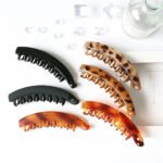 Novastelix Frosted Solid Color Banana Hair Clips ?C Fashion Ponytail Barrettes & Hair Claws for Women - Image 10