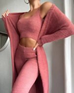 Novastelix 3-Piece Fuzzy Fleece Loungewear Set - Image 4