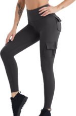 Novastelix High Waisted Cargo Leggings for Women ?C Stylish Yoga & Lounge Pants with Pockets, Sizes XS-2XL