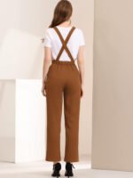 Novastelix Chic Women's Wide Leg Overalls with Slant Pockets and Long Suspenders Jumpsuit - Image 5