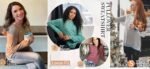 Novastelix Chic Color Block Long Sleeve Sweatshirt with Side Split for Women - Image 7
