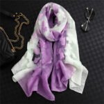 Novastelix 2024 NEW Fashion Women Cut Flowers Hollow Lace Gradient Flower Silk Scarf Spring Shawls and Wraps Towel Femme Beach Sjaals - Image 21