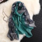 Novastelix 2024 NEW Fashion Women Cut Flowers Hollow Lace Gradient Flower Silk Scarf Spring Shawls and Wraps Towel Femme Beach Sjaals - Image 20