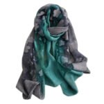 Novastelix 2024 NEW Fashion Women Cut Flowers Hollow Lace Gradient Flower Silk Scarf Spring Shawls and Wraps Towel Femme Beach Sjaals - Image 6