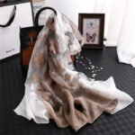 Novastelix 2024 NEW Fashion Women Cut Flowers Hollow Lace Gradient Flower Silk Scarf Spring Shawls and Wraps Towel Femme Beach Sjaals - Image 13