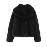 Novastelix Women's fur coat short style fashion imitation fox hair whole fur coat autumn winter new casual lady jacket - Image 9