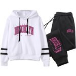 Novastelix Quality Daily Women Tracksuit Hoodies Casual Single Piece Stripe Sweatshirt and Sweatpants novastelix Outdoor Jogging Autumn Winter
