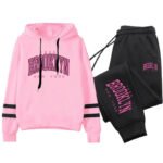 Novastelix Quality Daily Women Tracksuit Hoodies Casual Single Piece Stripe Sweatshirt and Sweatpants novastelix Outdoor Jogging Autumn Winter - Image 8