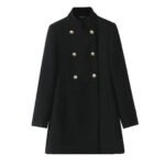 Novastelix Woolen Coat Fall Fashion Black Long Coat Elegant And Pretty Women's Coats American Retro Autumn Outerwear Urban Coats - Image 7