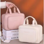 Novastelix Multi-Layer Travel Cosmetic Bag ?? PU Makeup Brush & Skincare Organizer, Waterproof - Image 5