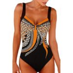 Novastelix Women's Vintage Print One-Piece Swimsuit ?? Tummy Control, Plus Size - Image 3