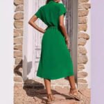 Novastelix Summer Shirt Collar Waist Skirt - Image 3