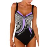 Novastelix Women's Vintage Print One-Piece Swimsuit ?? Tummy Control, Plus Size - Image 5