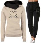 Novastelix Woman Tracksuit Two Piece Set Winter Warm Hoodies+Pants Pullovers Sweatshirts Female Jogging Woman Clothing Sports Suit Outfits