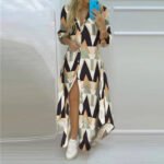 Novastelix Printed Long Irregular Shirt - Image 17