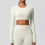 Novastelix Yoga Shirts For Women Long Sleeve With Padded Fitness Running Gym Clothes Workout Dry Fit Breathable High Elastic Sports Top - Image 12
