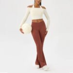 Novastelix Women's One-Shoulder Yoga Long Sleeve Top ?? Nude Feel, Quick-Dry, Tight Fit - Image 4