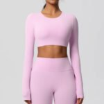 Novastelix Yoga Shirts For Women Long Sleeve With Padded Fitness Running Gym Clothes Workout Dry Fit Breathable High Elastic Sports Top - Image 11