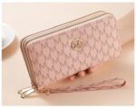 Novastelix Sleek Double Zipper Wallet with M Letter Detail ?C Stylish Wristlet Clutch for Men & Women - Image 8