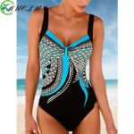 Novastelix Women's Vintage Print One-Piece Swimsuit ?? Tummy Control, Plus Size