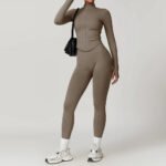 Novastelix 2/3/4PCS Yoga Set Gym Clothes Sportswear Seamless Yoga Suits For Women Fitness Long Sleeved Tracksuits Sports Bra Gym Leggings - Image 3