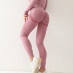 Novastelix Elevate Your Workout with Women's High-Waist Seamless Yoga Leggings - Image 9