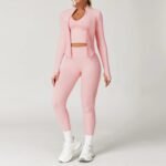 Novastelix 2/3/4PCS Yoga Set Gym Clothes Sportswear Seamless Yoga Suits For Women Fitness Long Sleeved Tracksuits Sports Bra Gym Leggings - Image 26