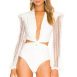 Novastelix Women's Long Sleeve One-Piece Swimsuit ?? Mesh Zipper Monokini, Surf & Beachwear