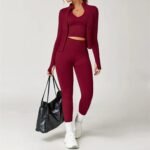 Novastelix 2/3/4PCS Yoga Set Gym Clothes Sportswear Seamless Yoga Suits For Women Fitness Long Sleeved Tracksuits Sports Bra Gym Leggings - Image 25