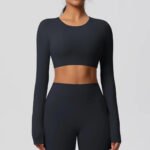 Novastelix Yoga Shirts For Women Long Sleeve With Padded Fitness Running Gym Clothes Workout Dry Fit Breathable High Elastic Sports Top - Image 14