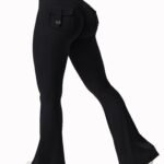 Novastelix Women's High-Waist Flare Yoga Pants with Pockets ?C Stylish novastelix & Support