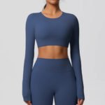 Novastelix Yoga Shirts For Women Long Sleeve With Padded Fitness Running Gym Clothes Workout Dry Fit Breathable High Elastic Sports Top - Image 10