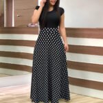 Novastelix Spring/Summer Chic Midi Polka Dot Dress - Sexy Fit & Flare, novastelixable Knit, Easy-Care - Image 3