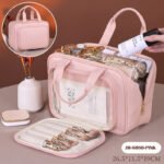 Novastelix Multi-Layer Travel Cosmetic Bag ?? PU Makeup Brush & Skincare Organizer, Waterproof - Image 12