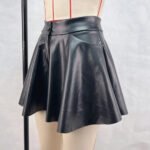 Novastelix Women's High-Waisted PU Leather Pants Short Slim Fit Fashionable Casual Shorts for Autumn Winter Seasonal Wear - Image 6
