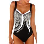 Novastelix Women's Vintage Print One-Piece Swimsuit ?? Tummy Control, Plus Size - Image 4