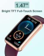 Novastelix IP68 Waterproof Fitness Tracker Watch for Men & Women - No Bluetooth or App Needed, Full Touch Screen, Steps & Calories Counter, Sleep Tracker, Alarm Clocks (Purple) - Image 3