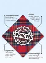 Novastelix Cozy Women's Long Plaid Flannel Nightgown for Ultimate novastelix - Image 5
