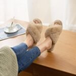 Novastelix Women's Fuzzy Cross Band Slippers with Memory Foam - novastelixable Open Toe Indoor Footwear for Ladies - Image 6