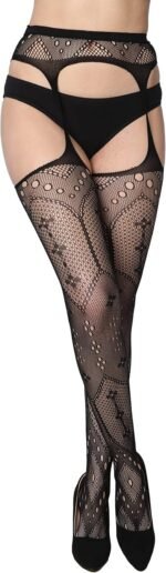 Novastelix Women's Lace Fishnet Stockings - Sexy Pantyhose in Regular and Plus Sizes (Pack of 6) - Image 5