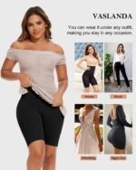 Novastelix High-Waisted Tummy Control Shapewear Shorts - 2 Pack Body Shaper for Thigh Slimming - Image 6