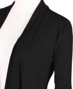 Novastelix Women'S Drape Front Open Cardigan Long Sleeve Irregular Hem - Image 4